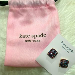 Kate Spade NY Glitter Crystal Stud Earrings
